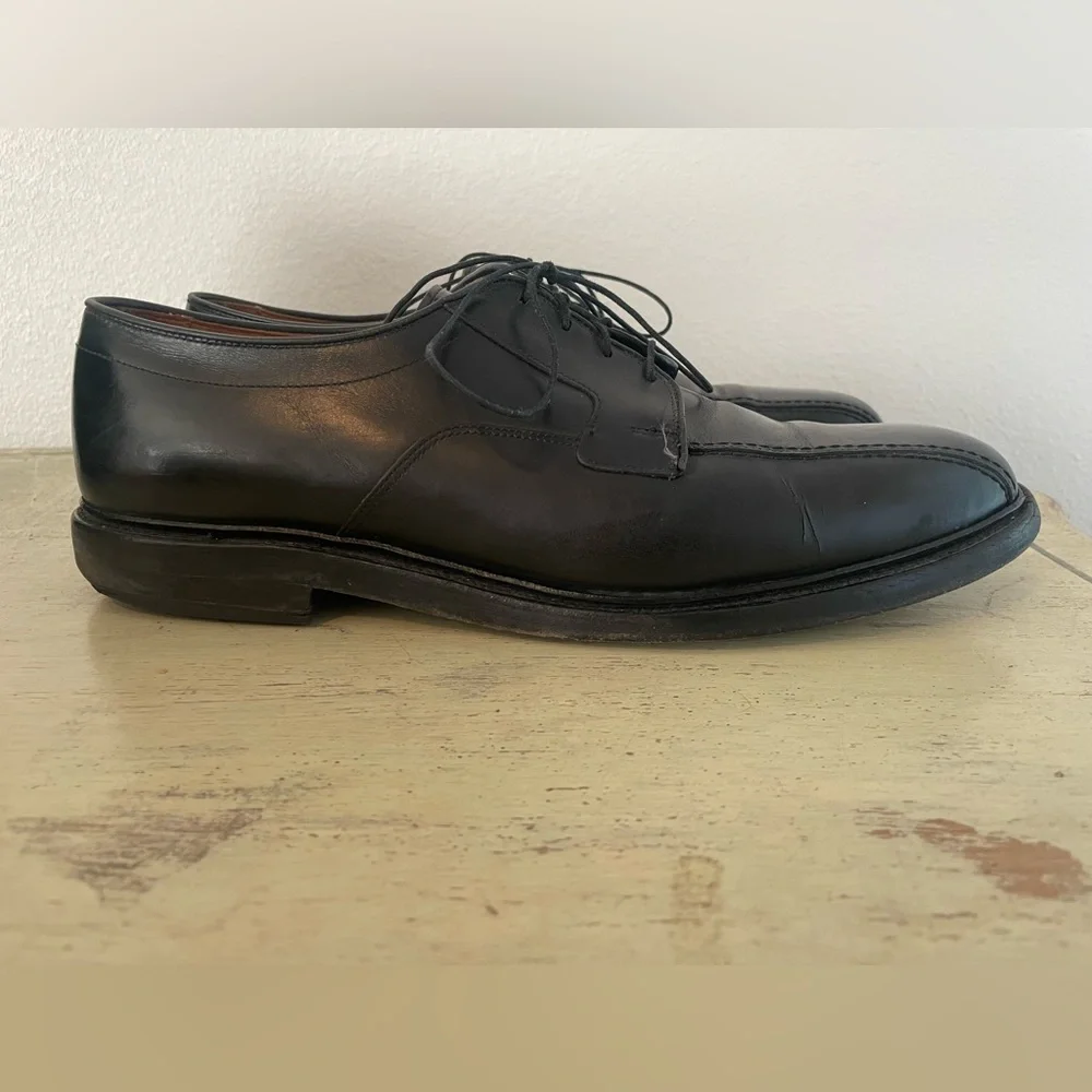 ALLEN EDMONDS Hillcrest Leather Bicycle Toe Derby Shoe in‎ Black Size 12 C $425
